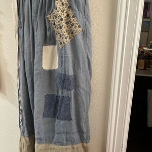 Magnolia Pearl Blue Patchwork Maxi Skirt